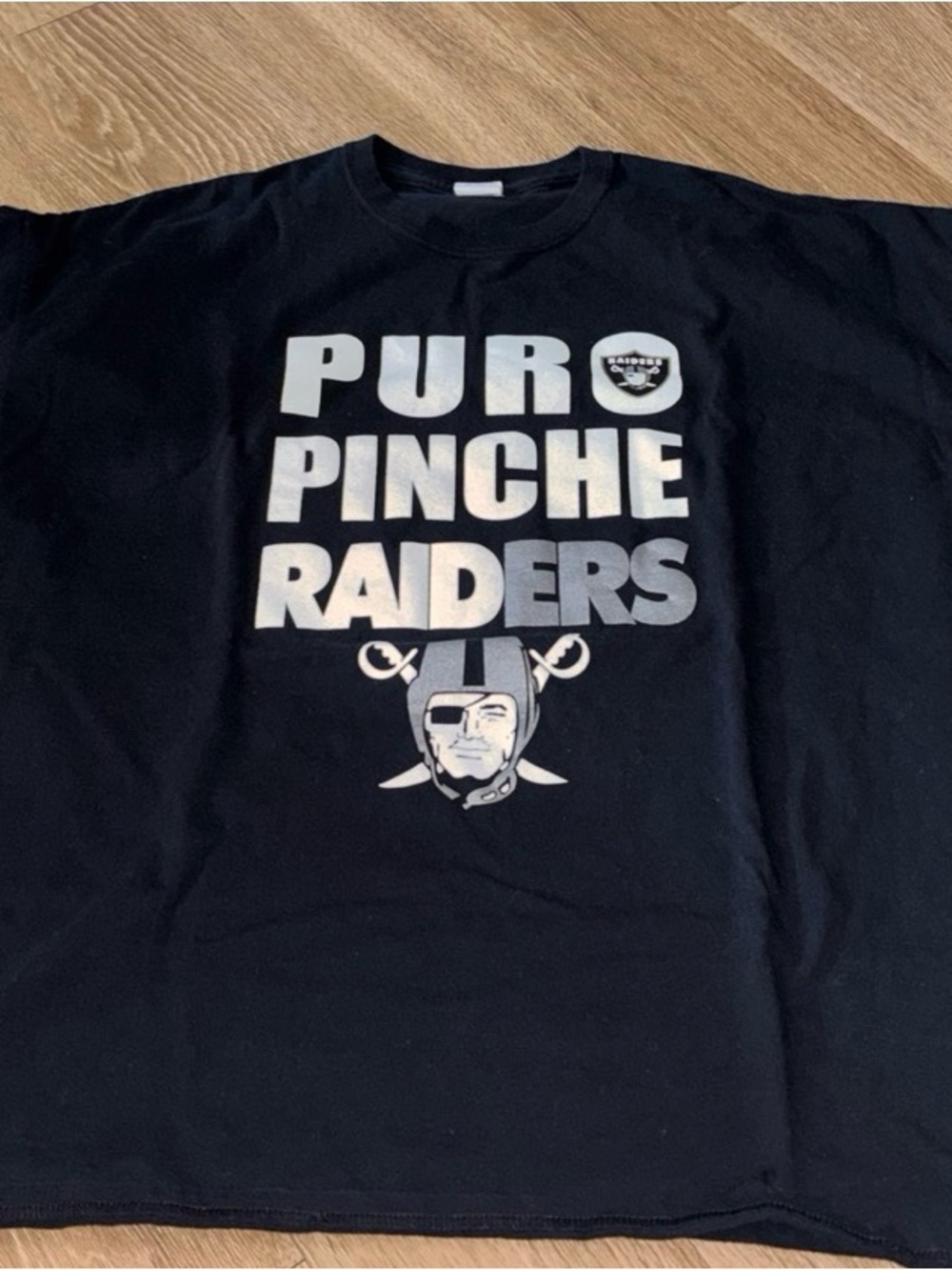 Puro Pinche Raiders T Shirt Mens 3XL Black NFL Football Fan Graphic Tee b90